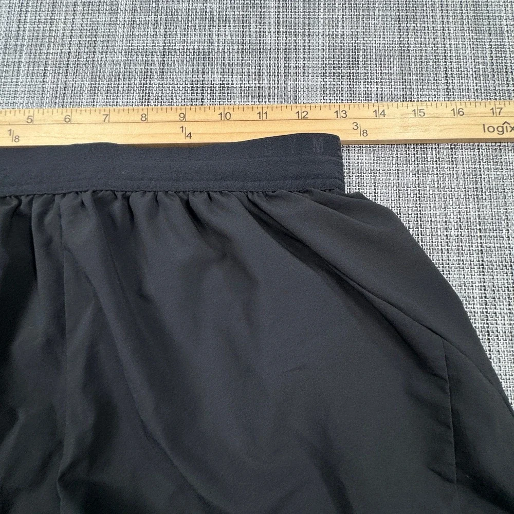 Gymshark Mens Lined Running Training Shorts Black Small Drawstring Athletic